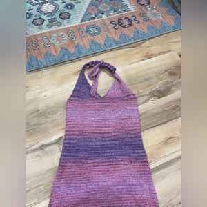 Never worn Purple Halter Dress
